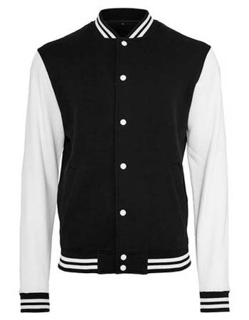 Sweat College Jacket black white
