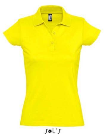 Womens Polo Shirt Prescott yellow