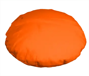 Motivkissen 40 cm rund selber gestalten orange